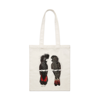 Red Tailed Black Cockatoos Tote