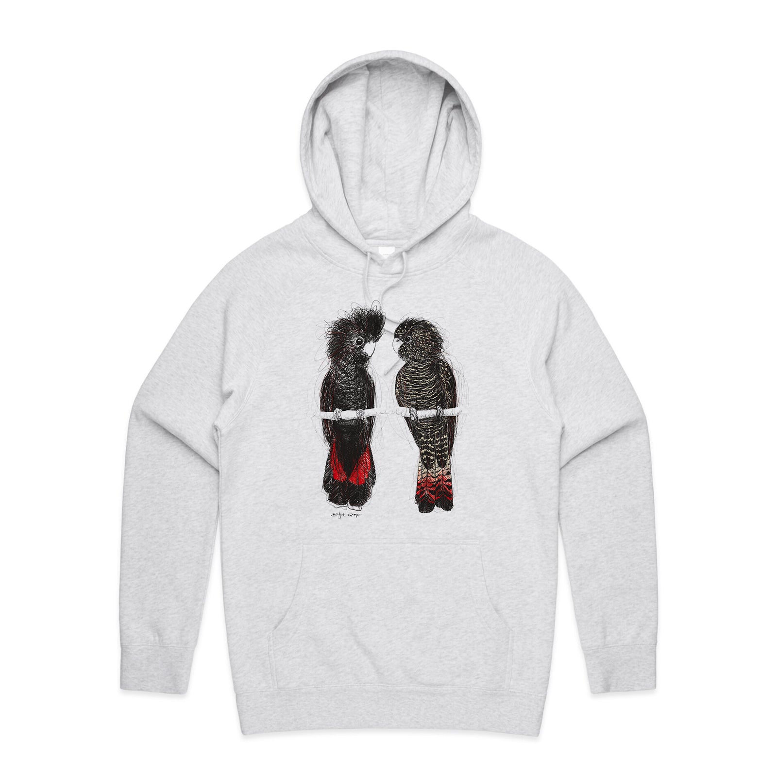 Red Tailed Black Cockatoos Hoodie