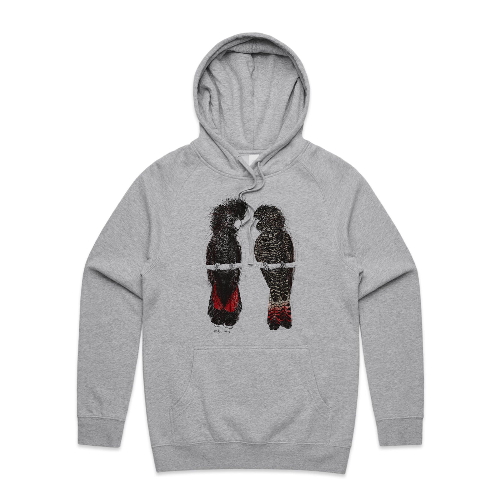 Red Tailed Black Cockatoos Hoodie