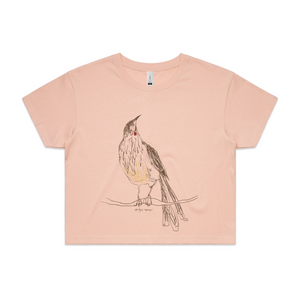 Red Wattlebird Tee by Lonely Kids Club. All clothing from our T-shirts to our shorts and hoodies are ethically made, and printed packed and shipped from Sydney.