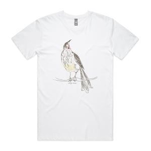 Red Wattlebird Tee by Lonely Kids Club. All clothing from our T-shirts to our shorts and hoodies are ethically made, and printed packed and shipped from Sydney.