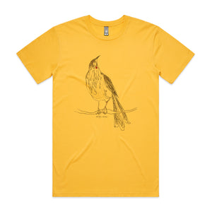 Red Wattlebird Tee by Lonely Kids Club. All clothing from our T-shirts to our shorts and hoodies are ethically made, and printed packed and shipped from Sydney.