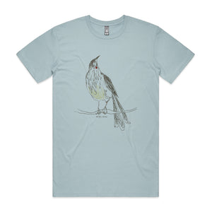 Red Wattlebird Tee by Lonely Kids Club. All clothing from our T-shirts to our shorts and hoodies are ethically made, and printed packed and shipped from Sydney.
