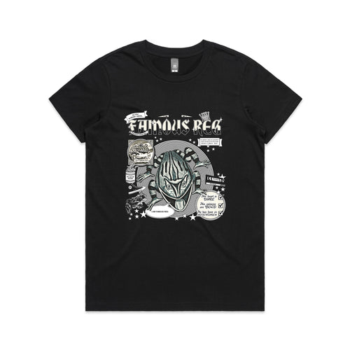 Famous Reg Tee by Lonely Kids Club. All clothing from our T-shirts to our shorts and hoodies are ethically made, and printed packed and shipped from Sydney.