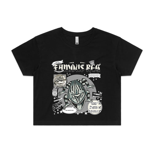 Famous Reg Tee by Lonely Kids Club. All clothing from our T-shirts to our shorts and hoodies are ethically made, and printed packed and shipped from Sydney.