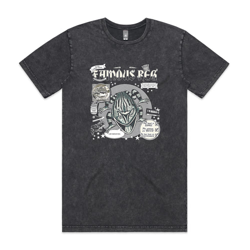 Famous Reg Tee by Lonely Kids Club. All clothing from our T-shirts to our shorts and hoodies are ethically made, and printed packed and shipped from Sydney.
