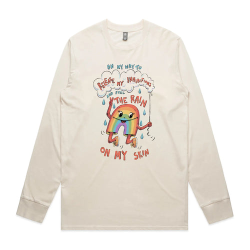Release My Inhibitions Tee by Lonely Kids Club. All clothing from our T-shirts to our shorts and hoodies are ethically made, and printed packed and shipped from Sydney.