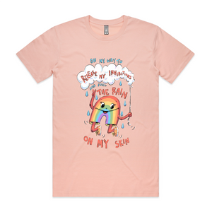 Release My Inhibitions Tee by Lonely Kids Club. All clothing from our T-shirts to our shorts and hoodies are ethically made, and printed packed and shipped from Sydney.