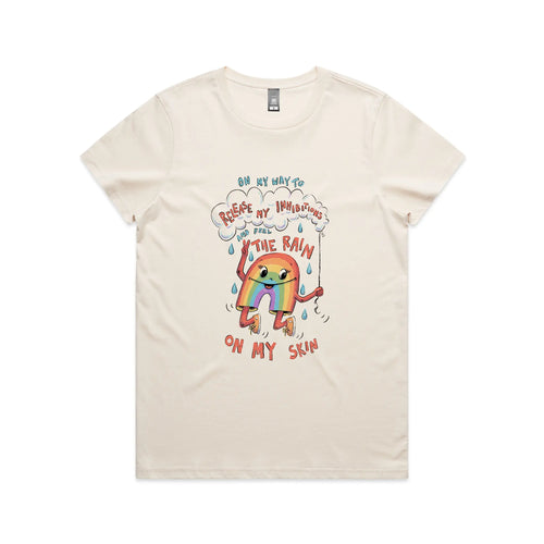 Release My Inhibitions Tee by Lonely Kids Club. All clothing from our T-shirts to our shorts and hoodies are ethically made, and printed packed and shipped from Sydney.