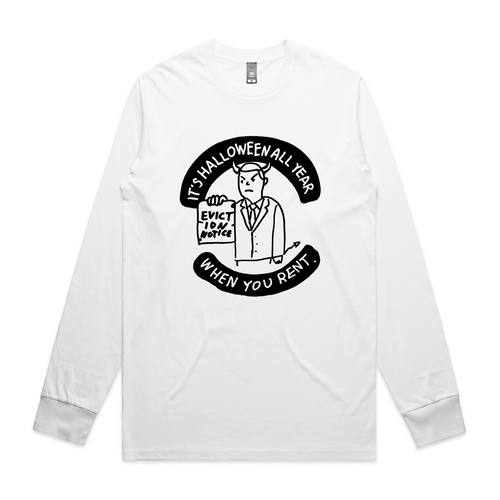 Rental Halloween Tee by Lonely Kids Club. All clothing from our T-shirts to our shorts and hoodies are ethically made, and printed packed and shipped from Sydney.