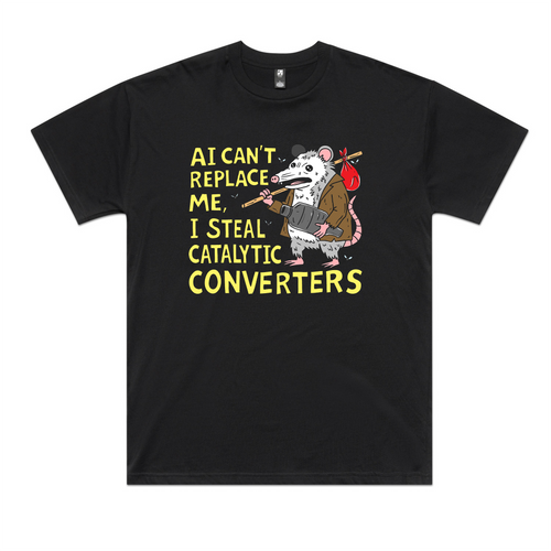 A.I. Can't Replace Me Tee by Lonely Kids Club. All clothing from our T-shirts to our shorts and hoodies are ethically made, and printed packed and shipped from Sydney.
