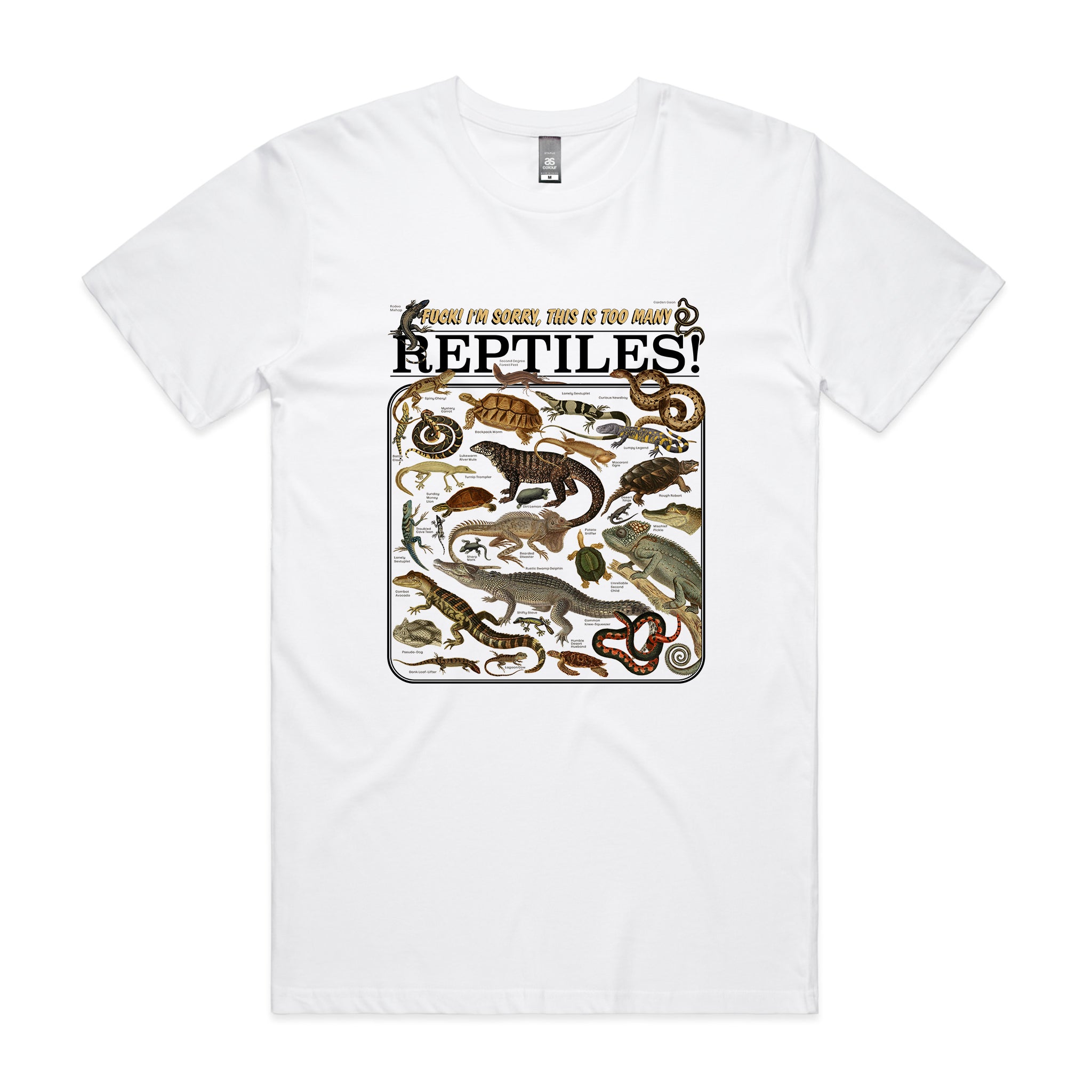 Too Many Reptiles Tee