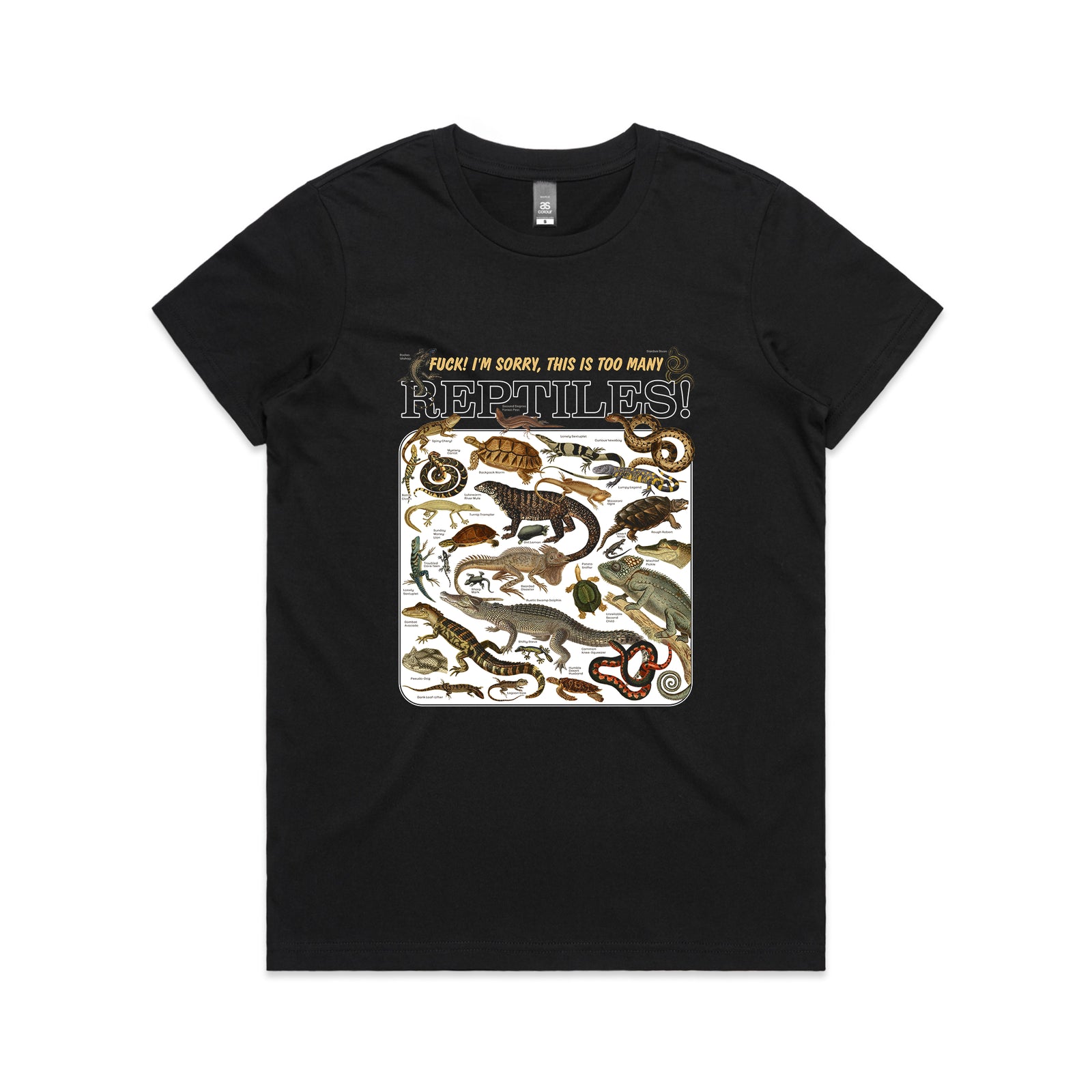 Too Many Reptiles Tee