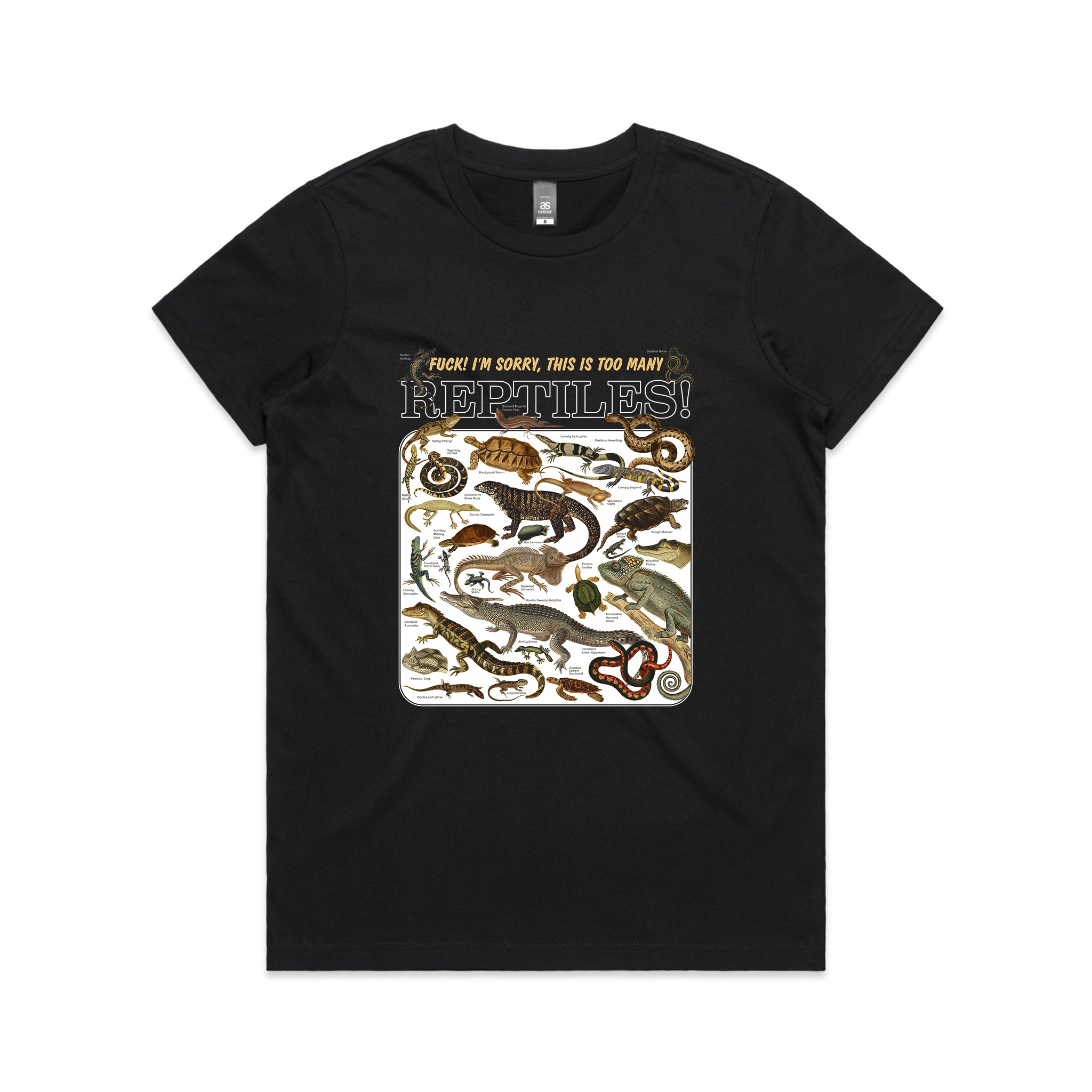 Too Many Reptiles Tee