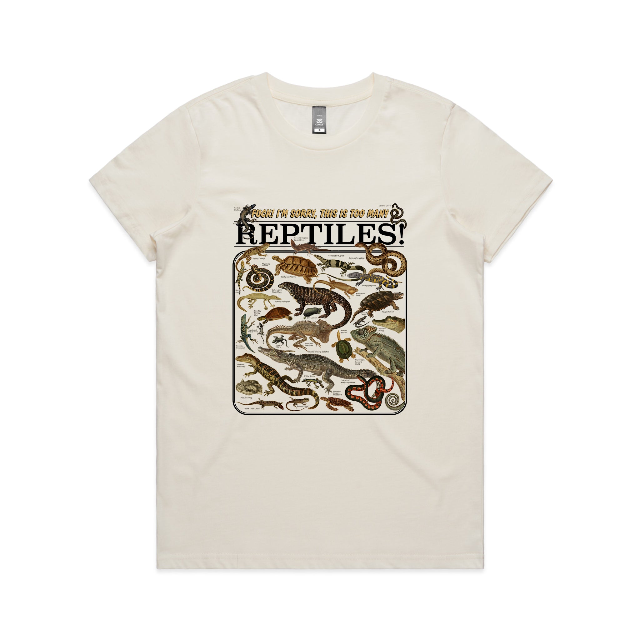 Too Many Reptiles Tee