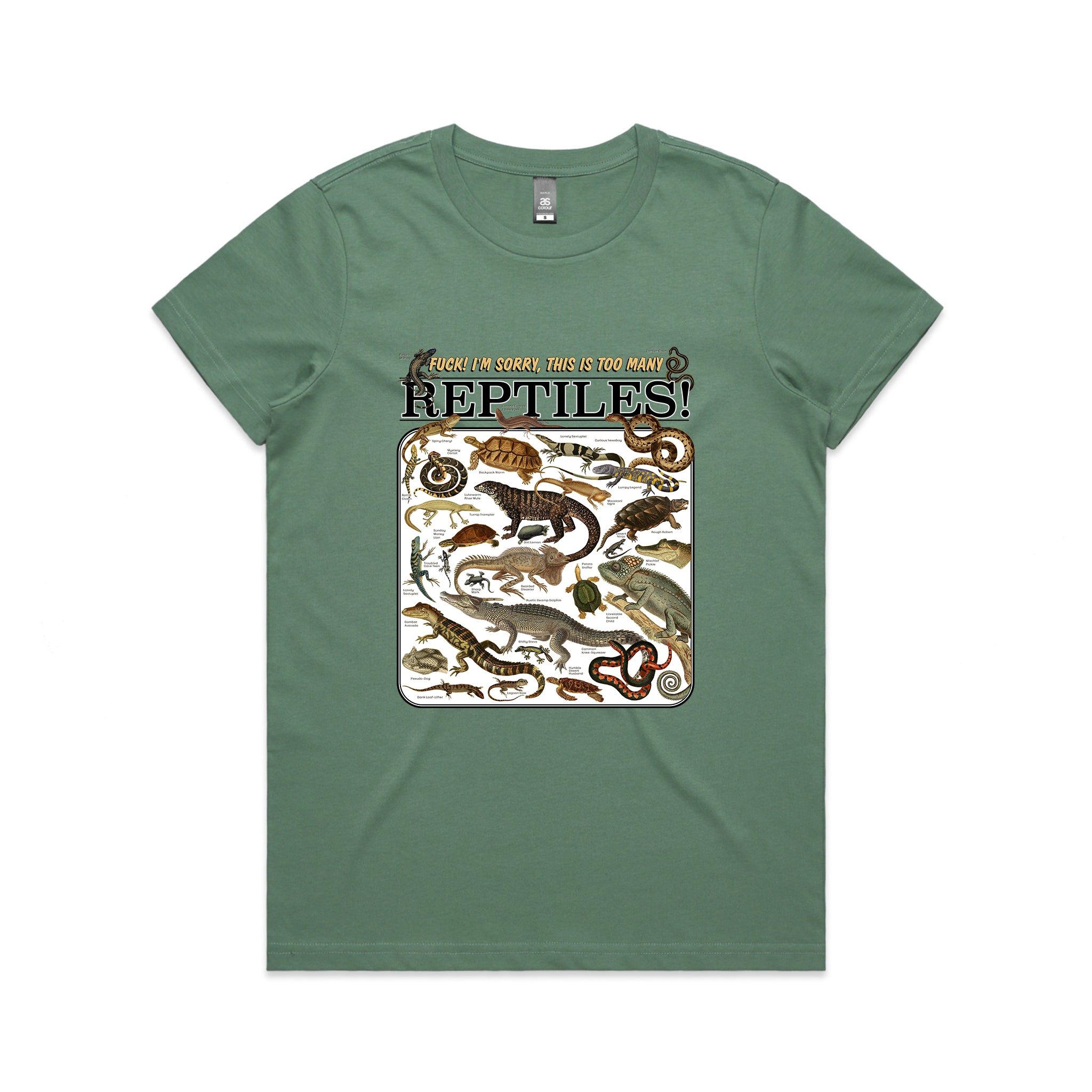 Too Many Reptiles Tee