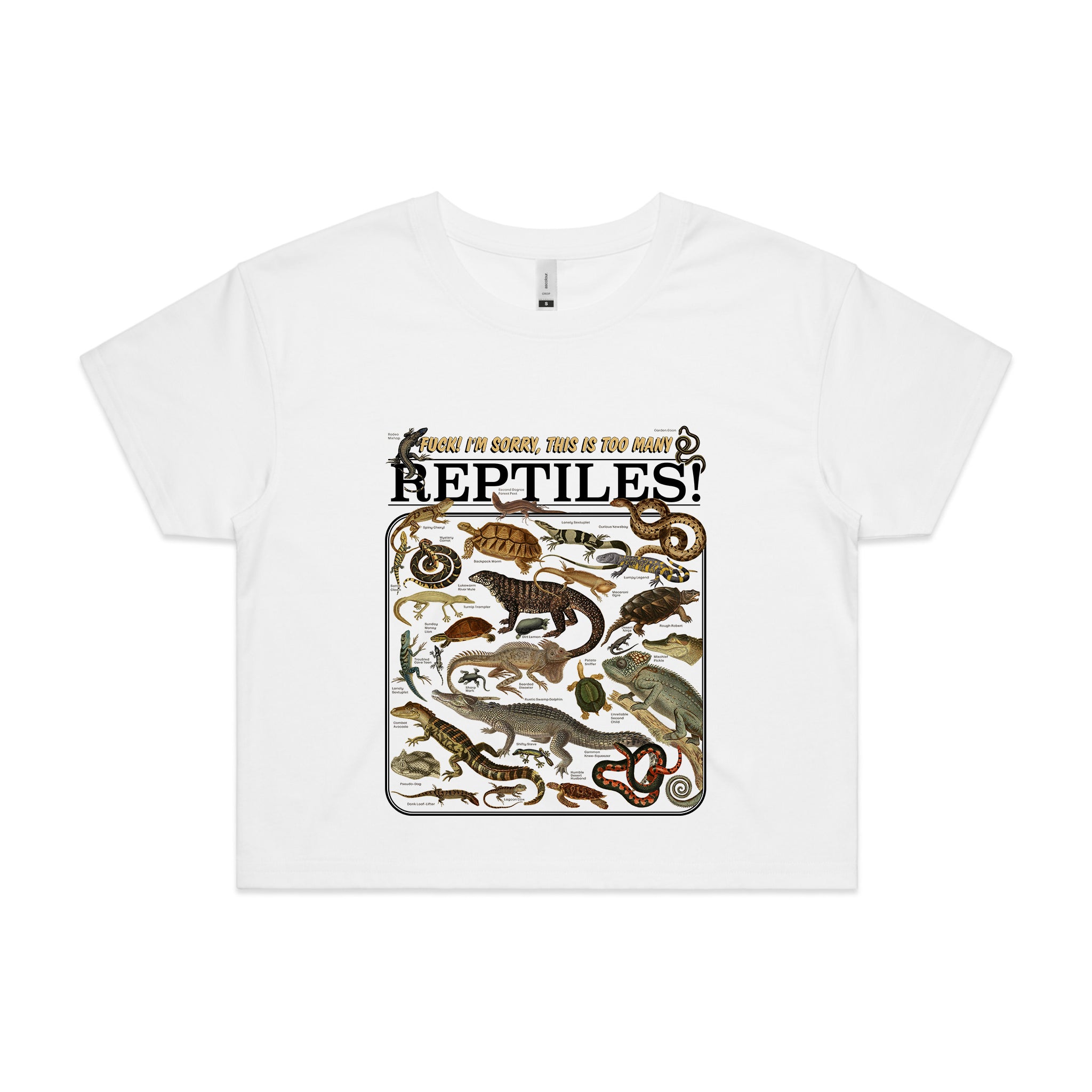 Too Many Reptiles Tee