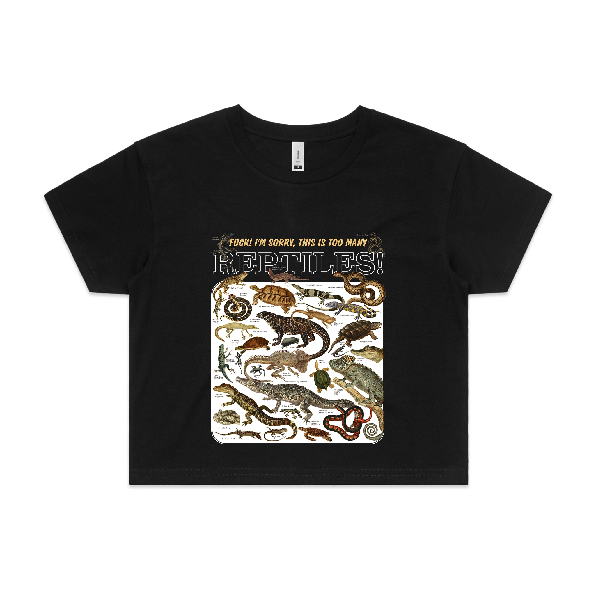 Too Many Reptiles Tee