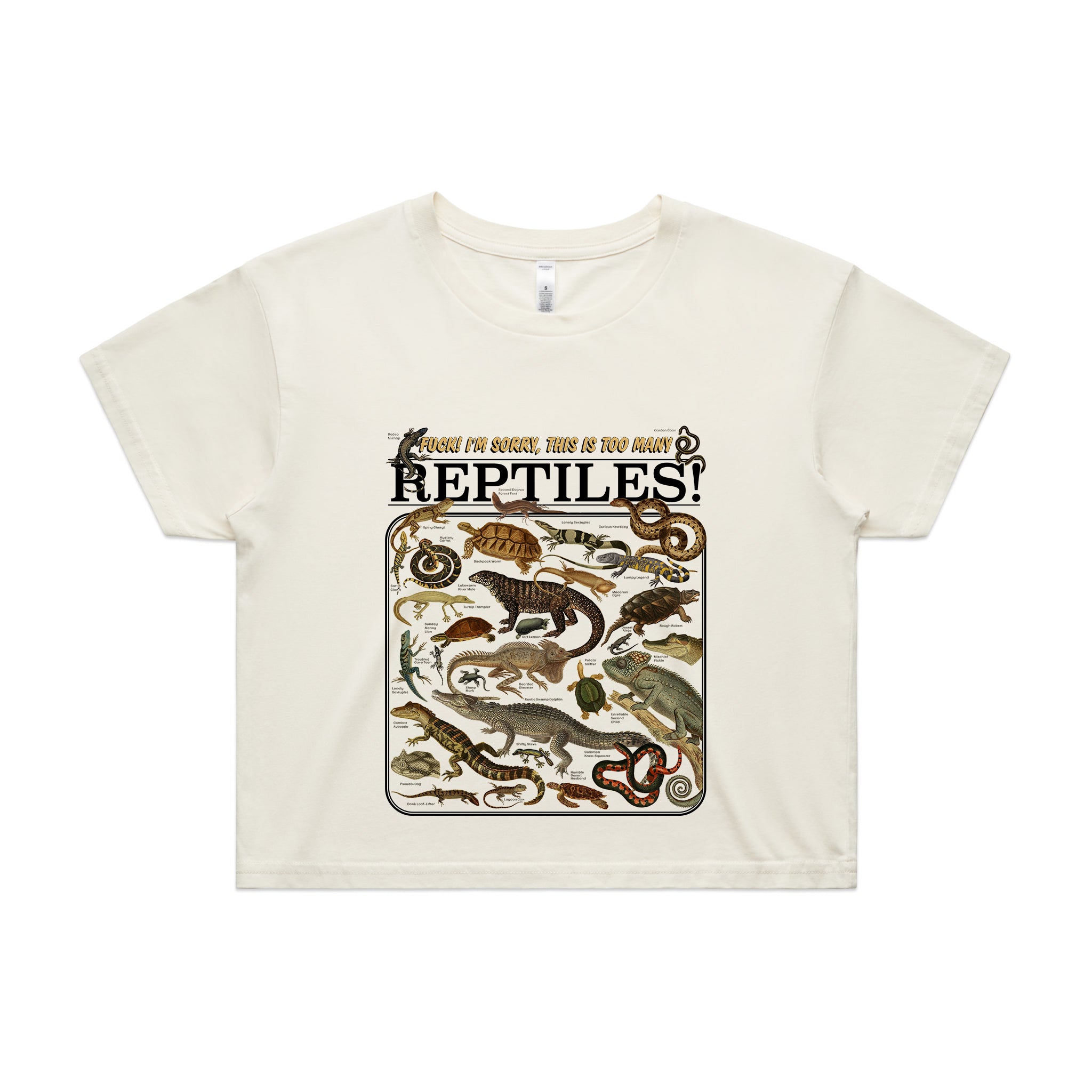 Too Many Reptiles Tee