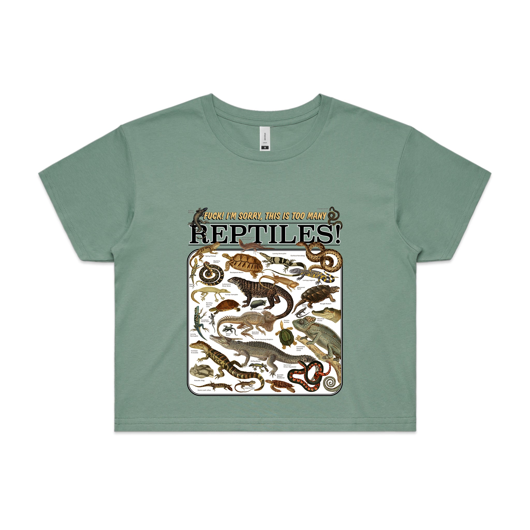 Too Many Reptiles Tee