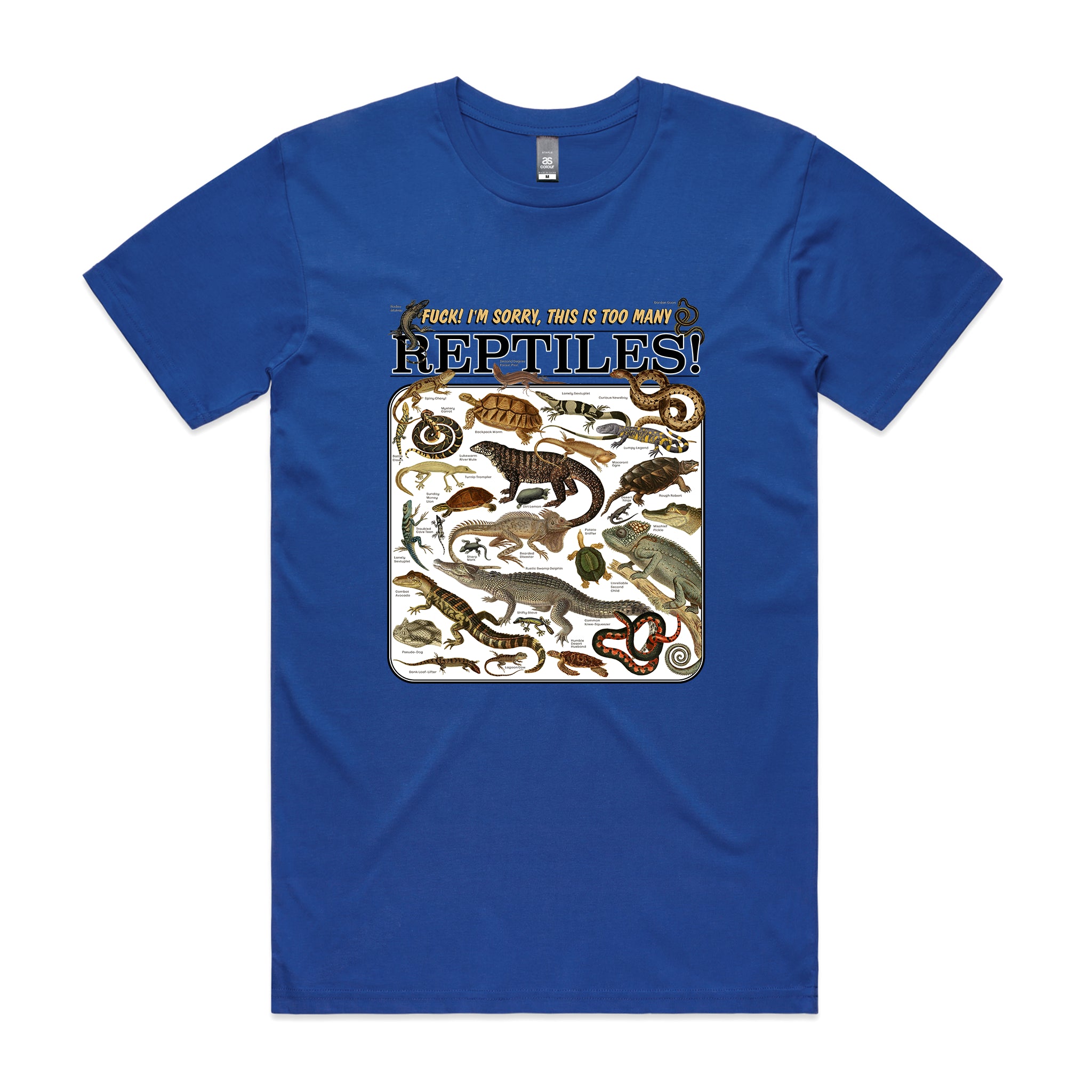 Too Many Reptiles Tee