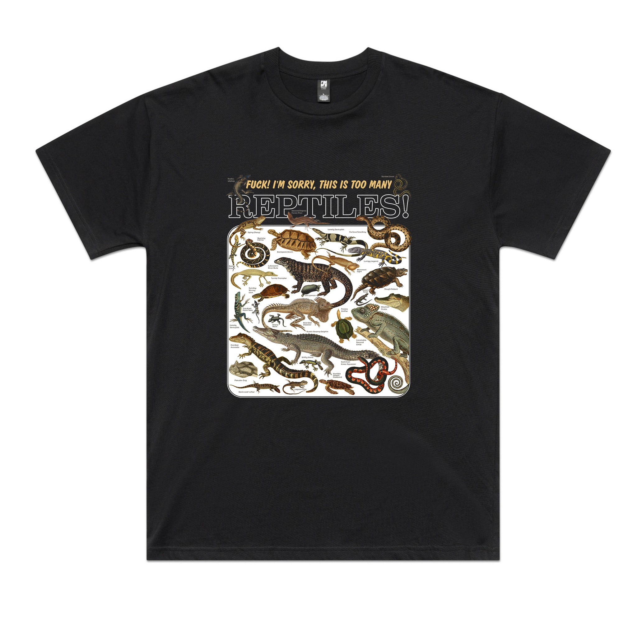 Too Many Reptiles Tee