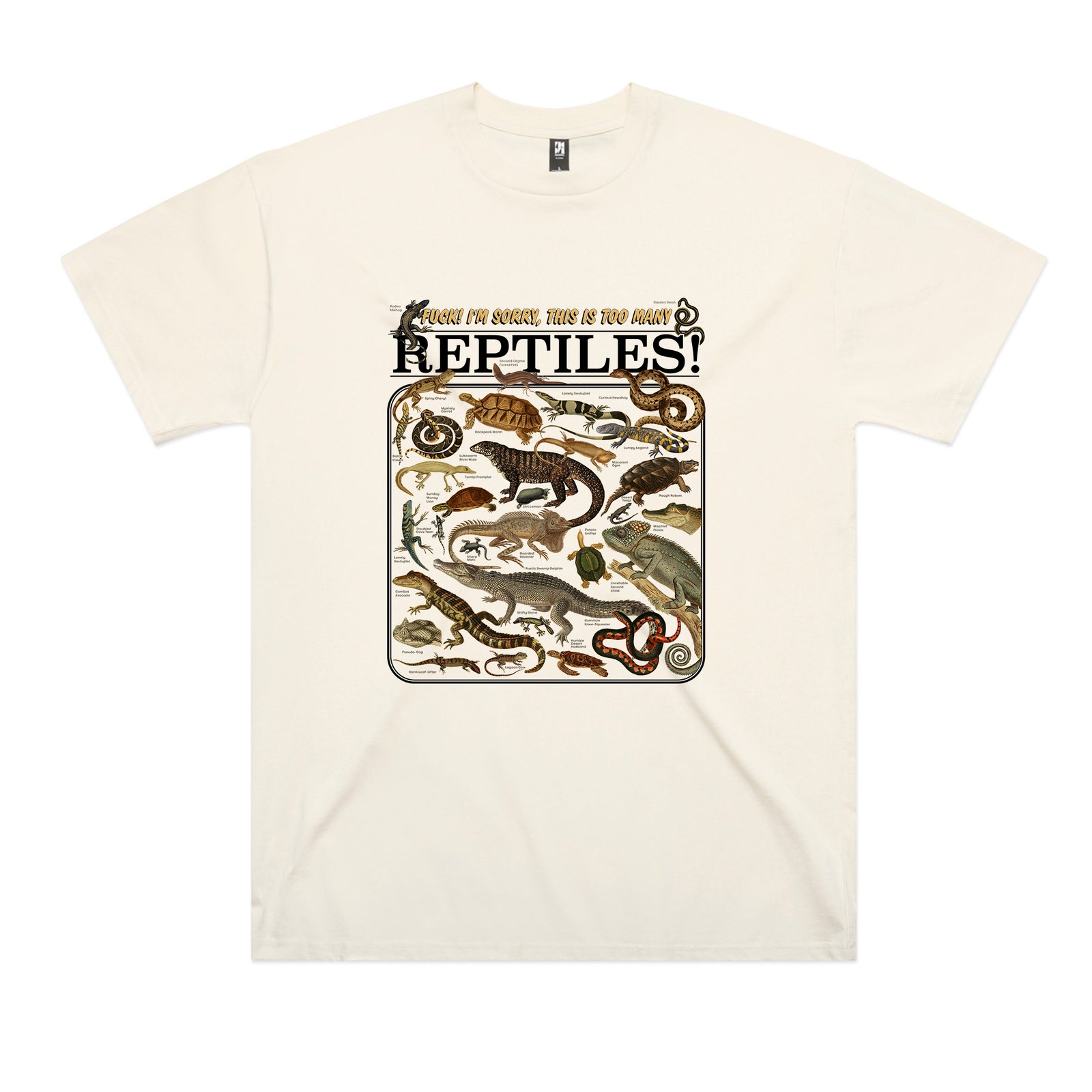 Too Many Reptiles Tee