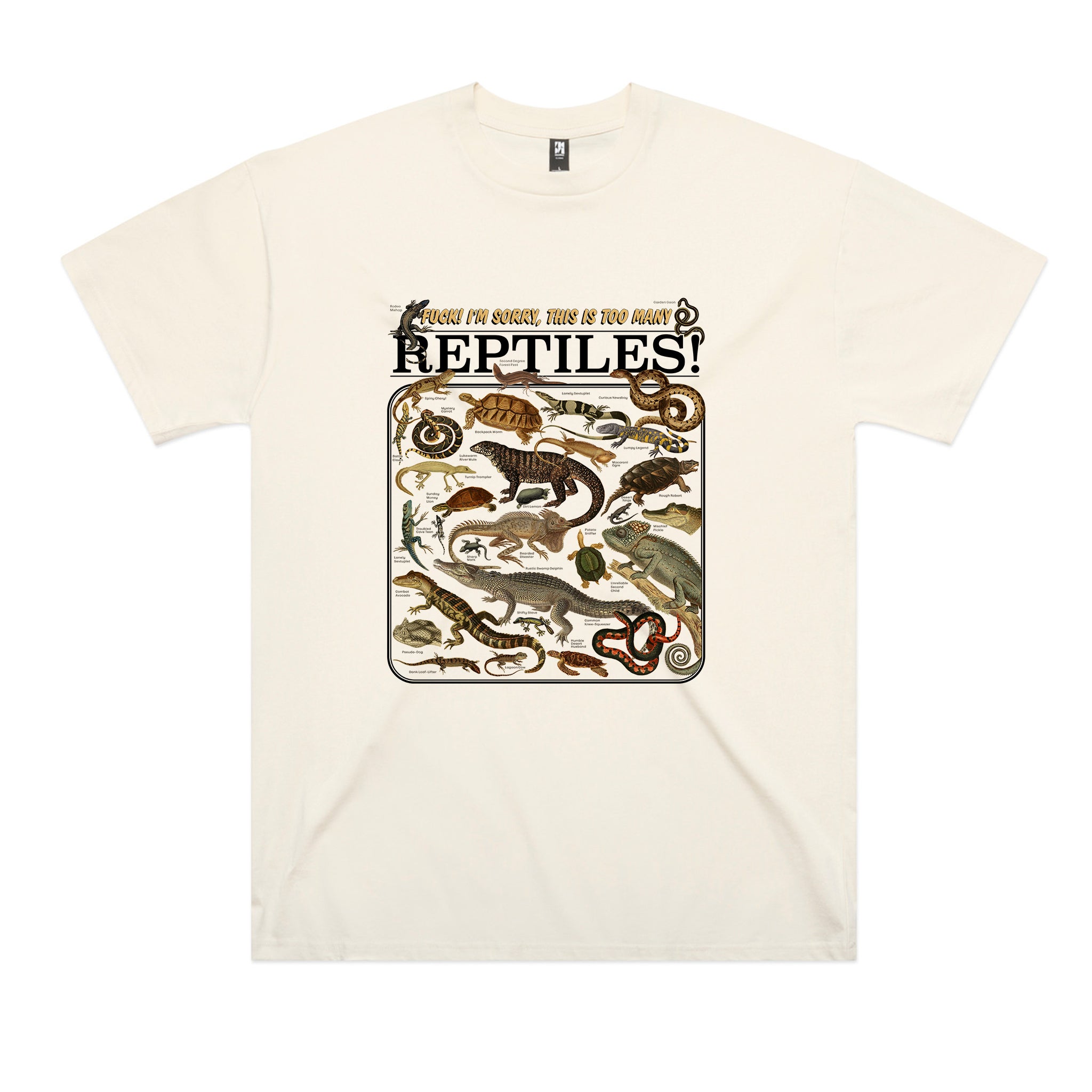 Too Many Reptiles Tee