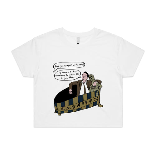 Respect For The Dead Tee by Lonely Kids Club. All clothing from our T-shirts to our shorts and hoodies are ethically made, and printed packed and shipped from Sydney.