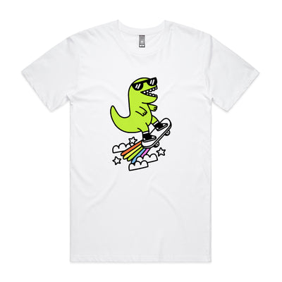Rad Rex Tee by Lonely Kids Club. All clothing from our T-shirts to our shorts and hoodies are ethically made, and printed packed and shipped from Sydney.