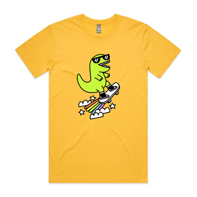 Rad Rex Tee by Lonely Kids Club. All clothing from our T-shirts to our shorts and hoodies are ethically made, and printed packed and shipped from Sydney.