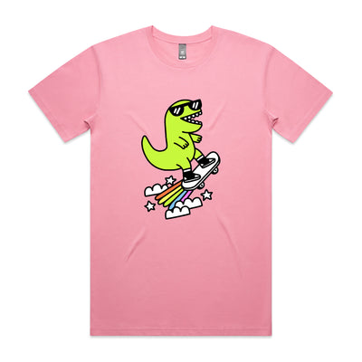 Rad Rex Tee by Lonely Kids Club. All clothing from our T-shirts to our shorts and hoodies are ethically made, and printed packed and shipped from Sydney.