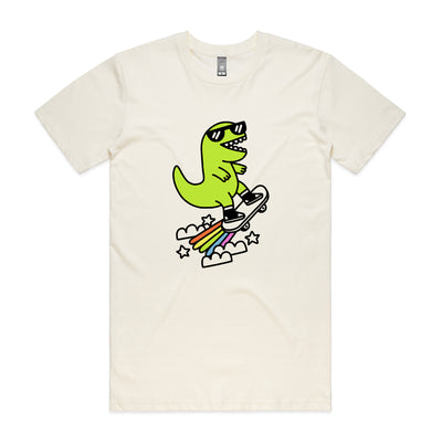 Rad Rex Tee by Lonely Kids Club. All clothing from our T-shirts to our shorts and hoodies are ethically made, and printed packed and shipped from Sydney.