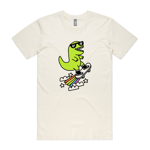 Rad Rex Tee by Lonely Kids Club. All clothing from our T-shirts to our shorts and hoodies are ethically made, and printed packed and shipped from Sydney.