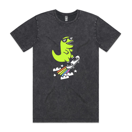 Rad Rex Tee by Lonely Kids Club. All clothing from our T-shirts to our shorts and hoodies are ethically made, and printed packed and shipped from Sydney.