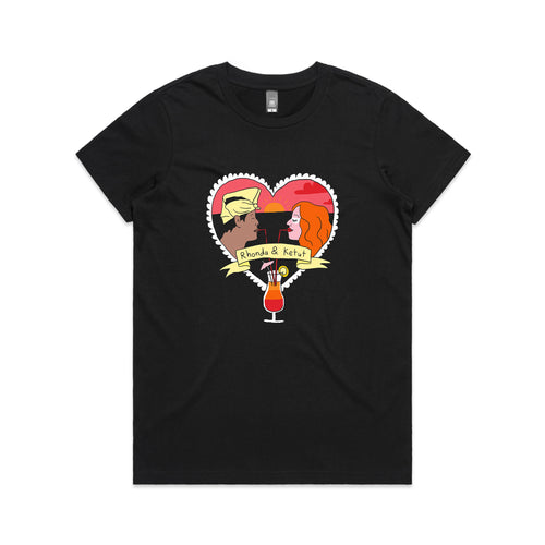 Rhonda & Ketut Tee by Lonely Kids Club. All clothing from our T-shirts to our shorts and hoodies are ethically made, and printed packed and shipped from Sydney.