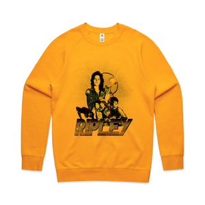 Ripley Retro Jumper by Lonely Kids Club. All clothing from our T-shirts to our shorts and hoodies are ethically made, and printed packed and shipped from Sydney.