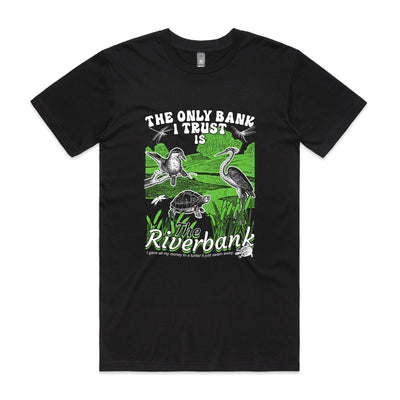 Riverbank Tee by Lonely Kids Club. All clothing from our T-shirts to our shorts and hoodies are ethically made, and printed packed and shipped from Sydney.