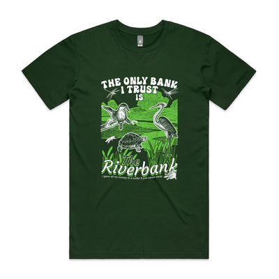 Riverbank Tee by Lonely Kids Club. All clothing from our T-shirts to our shorts and hoodies are ethically made, and printed packed and shipped from Sydney.