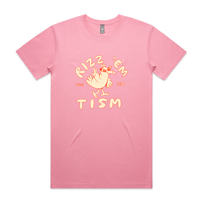 Rizz 'Em With The 'Tism Tee by Lonely Kids Club. All clothing from our T-shirts to our shorts and hoodies are ethically made, and printed packed and shipped from Sydney.