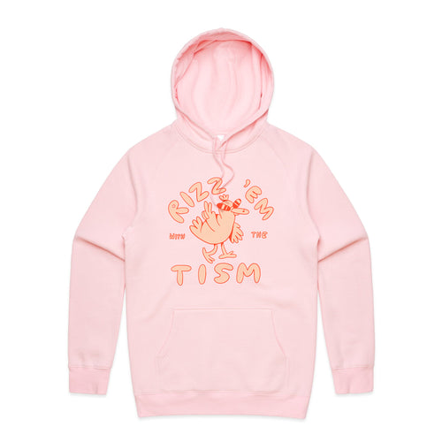 Rizz 'Em With The 'Tism Hoodie by Lonely Kids Club. All clothing from our T-shirts to our shorts and hoodies are ethically made, and printed packed and shipped from Sydney.