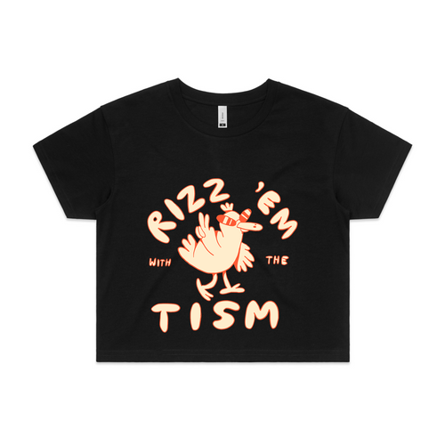 Rizz 'Em With The 'Tism Tee by Lonely Kids Club. All clothing from our T-shirts to our shorts and hoodies are ethically made, and printed packed and shipped from Sydney.