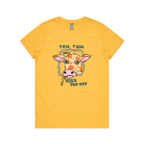 Rizz You Off Tee by Lonely Kids Club. All clothing from our T-shirts to our shorts and hoodies are ethically made, and printed packed and shipped from Sydney.