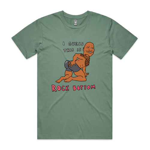 Rock Bottom Tee by Lonely Kids Club. All clothing from our T-shirts to our shorts and hoodies are ethically made, and printed packed and shipped from Sydney.