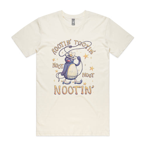 Rootin' Tootin' Nootin' Tee by Lonely Kids Club. All clothing from our T-shirts to our shorts and hoodies are ethically made, and printed packed and shipped from Sydney.