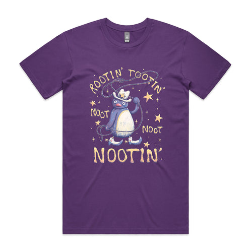 Rootin' Tootin' Nootin' Tee by Lonely Kids Club. All clothing from our T-shirts to our shorts and hoodies are ethically made, and printed packed and shipped from Sydney.