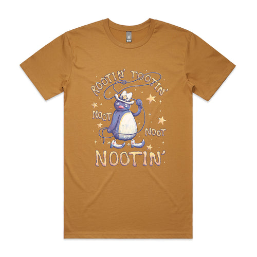 Rootin' Tootin' Nootin' Tee by Lonely Kids Club. All clothing from our T-shirts to our shorts and hoodies are ethically made, and printed packed and shipped from Sydney.