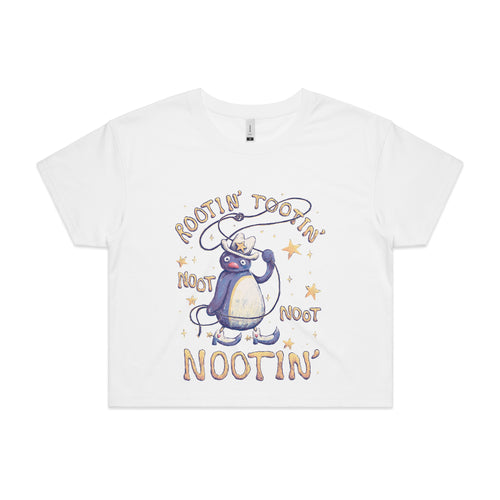 Rootin' Tootin' Nootin' Tee by Lonely Kids Club. All clothing from our T-shirts to our shorts and hoodies are ethically made, and printed packed and shipped from Sydney.