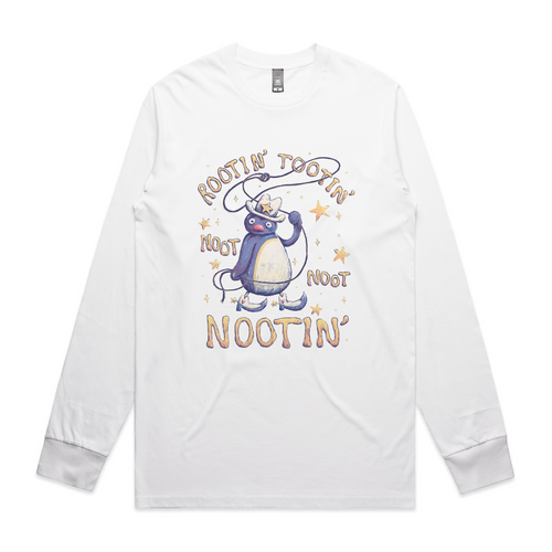 Rootin' Tootin' Nootin' Tee by Lonely Kids Club. All clothing from our T-shirts to our shorts and hoodies are ethically made, and printed packed and shipped from Sydney.