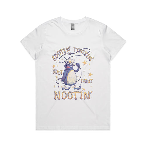 Rootin' Tootin' Nootin' Tee by Lonely Kids Club. All clothing from our T-shirts to our shorts and hoodies are ethically made, and printed packed and shipped from Sydney.